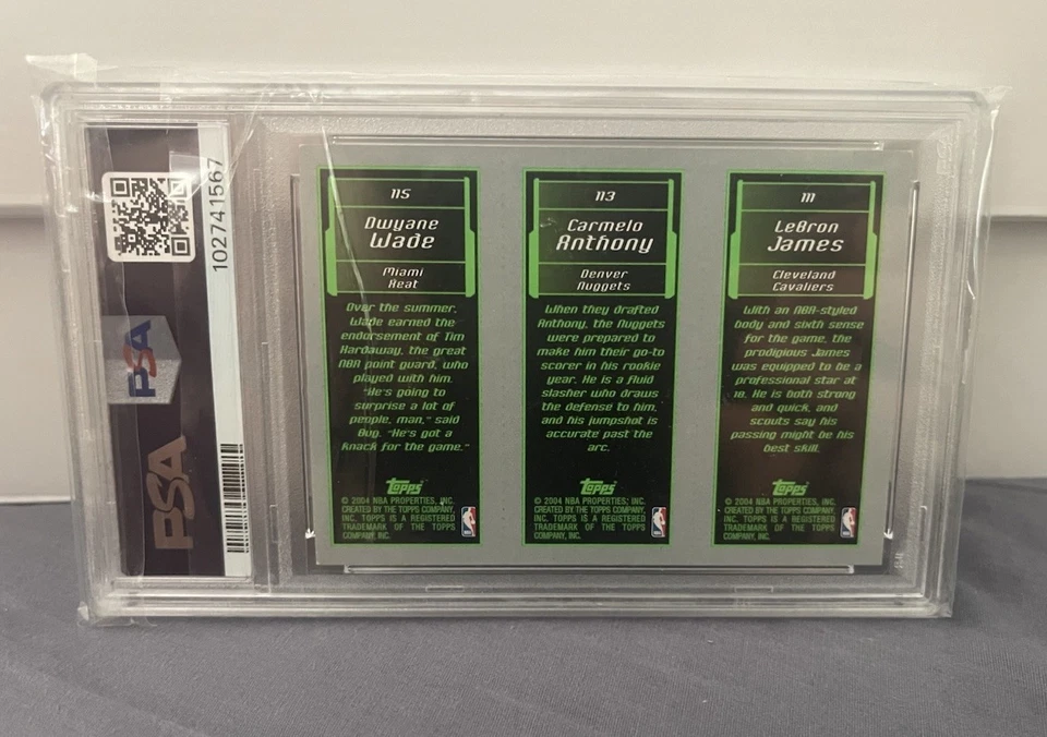 2003-04 Topps Rookie Matrix - LeBron James, Dwyane Wade, Carmelo Anthony... - Image 2 of 2