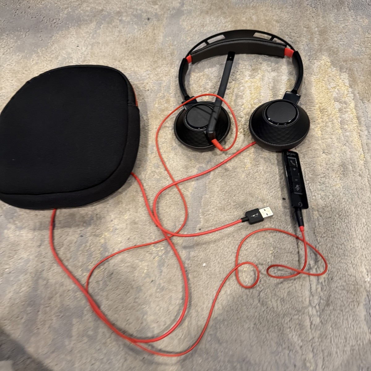 Plantronics C5200 PLT Poly Blackwire USB Wired Headset Headphones