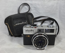 Minolta HI-Matic F Rangefinder Camera w/38mm 2.7 Rokkor Lens CASE Parts/Repair