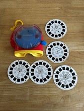Viewmaster 3D Fisher-Price Mattel 2002 Viewer Red Yellow Vintage Toy View Master