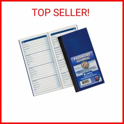 Adams Password Journal, 6.25 x 3.25 Inches (APJ99), Blue