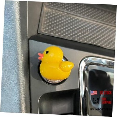 Cute Car One-Touch Start Button Cover with Engine Start/Stop Joystick,Push Duck