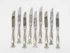 Wallace 'Romance of the Sea' Sterling Silver Set of 9 Modern Hollow Knives 9"