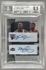 Michael Jordan LeBron James 2004 Upper Deck Trilogy Clearcut Auto 15/25 BGS 8.5