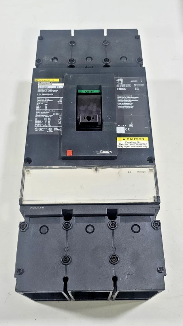 SQUARE D LGL36000S60X Used Working Power Distribution Circuit Breaker