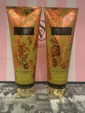 2 New Victoria's Secret RICH VANILLA Fragrance Body Lotion 8 Fl. oz
