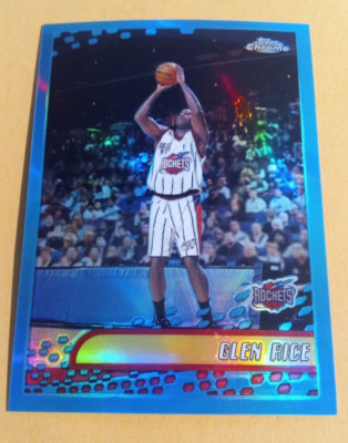 Glen Rice Houston Rockets 2001-02 Topps Chrome Glenn Rice Refractor #13 - Rockets | eBay