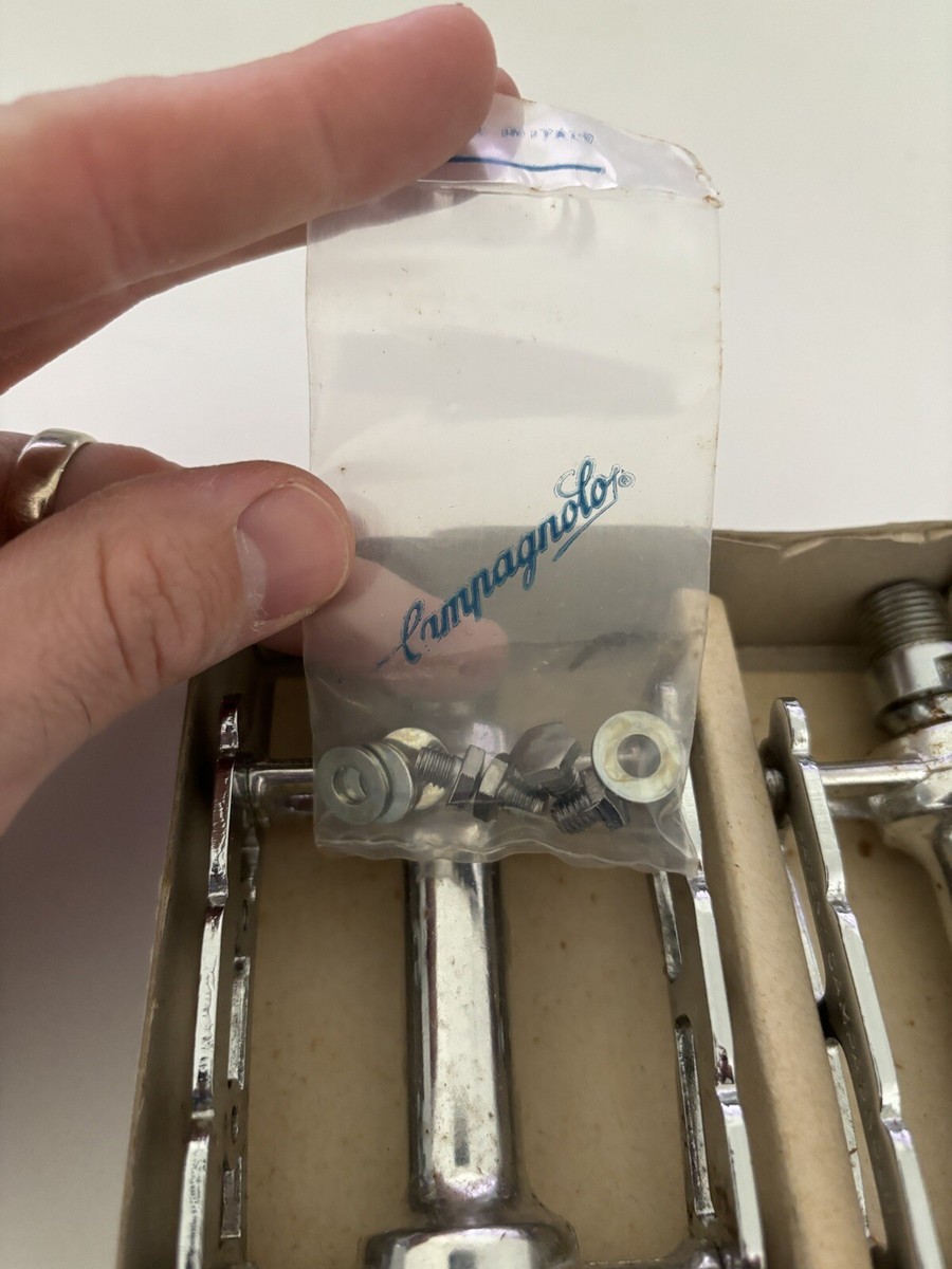 Pédale Droite Campagnolo Pista Record – Chrome, 9/16, Pour Vélo Route/piste (Eroica)