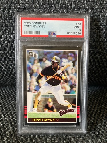 1985 Donruss Tony Gwynn #63 - PSA 9 - Picture 1 of 2
