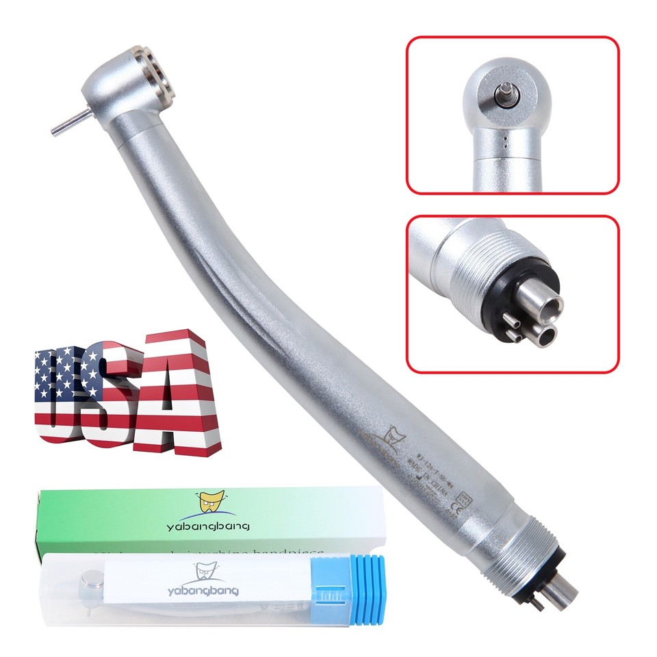 Dental (45° Degree) Surgical High Speed Handpiece Push Button 4 Holes