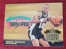 Gold Topps Chrome Finest Fleer Panini Prizm UD Refractor Dennis Rodman Auto Gold