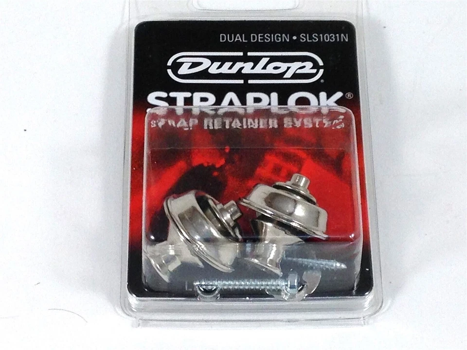 Dunlop Strap Locks - Guitarra - Sistema de retenção de alça design duplo níquel - Imagem 3 de 4