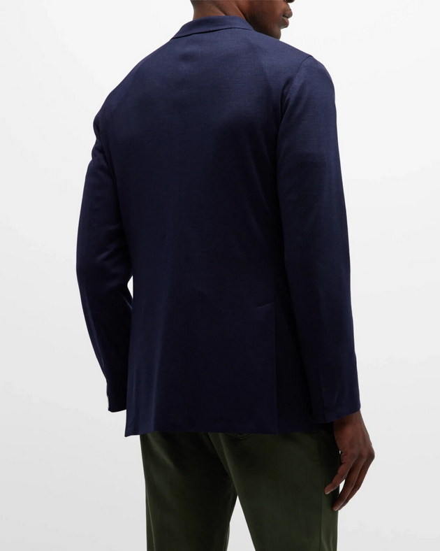 BOGLIOLI ネイビー コットン ジャケット サイズ52 Boglioli Garment Dyed Brushed Wool & Silk Slim Fit K Jacket Size