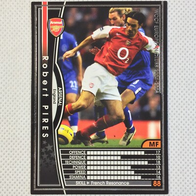 Panini WCCF 2004-05 Robert Pires Arsenal 012 Villarreal Marseille