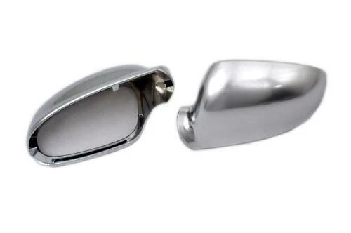 Matt Chrome Side Mirror Cap Replacement For VW MK5 Golf Jetta R32 Sportswagen