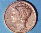 1941 MERCURY DIME***~ XF  **413-4
