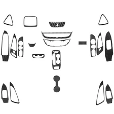 21Pcs Full Interior Trim Cover Kits For Chevrolet Malibu 16-24 Real Carbon Fiber