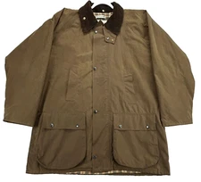 Peregrine Waxed Cotton Jacket XL Brown Corduroy Collar Flannel Lined Hunting