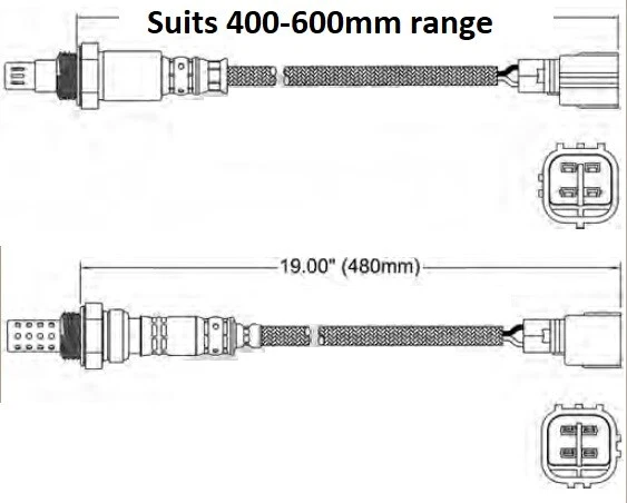 2 sensores de oxígeno O2 para Toyota Hilux TGN 2,7 L 2TR-FE 2005 en kit delantero y trasero Foto 2 de 4