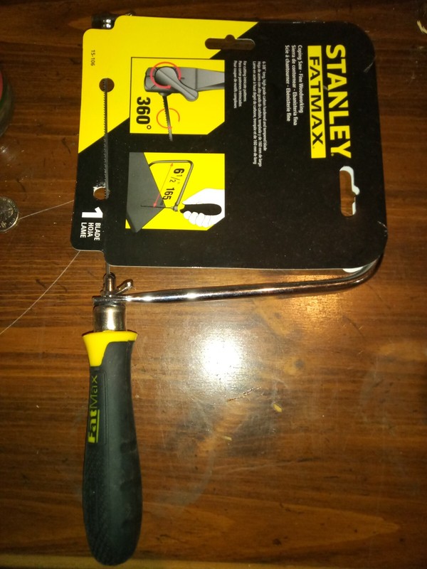 STANLEY FATMAX #15-104 COPING SAW 4 3/4  DEEP CUT FINE WOODWORKING NEW FAST SHIP