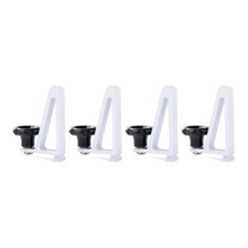 Van Roof Ladder Rack And Truck Ladder Rack Ladder Stopper Set Of White 4