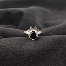 Natural Black Onyx Gemstone 925 Sterling Silver Jewelry Handcrafted Women's Ring