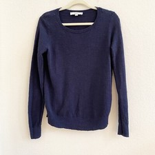 LOFT Ann Taylor Sweater Blue Size XS Pullover Crew Neck Cotton