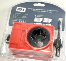 RKK DOOR LOCK INSTALLATION KIT Durable Pro Quality 2-3/8" Back Set 1-3/8" Thick