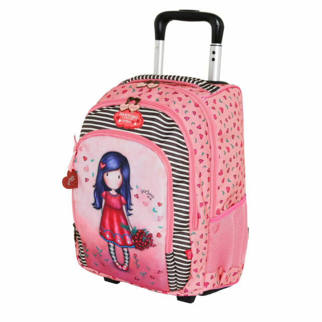 Santoro Ruote-Love Grows Gorjuss Trolley Scuola Zainetto Unisex Bambini -  Rosa | Acquisti Online su eBay