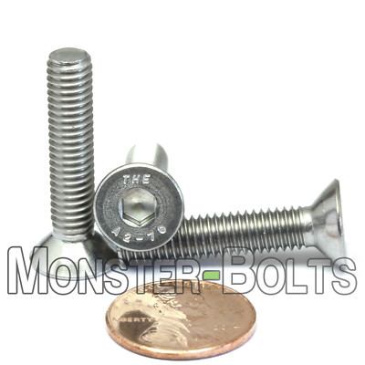 M6 Stainless Steel Flat Head Socket Cap Screws A2, Metric DIN 7991 1.0 Coarse