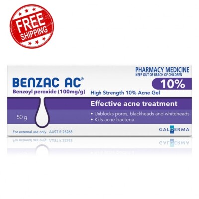Benzac ac 10% Gel 50g (9318637068241)