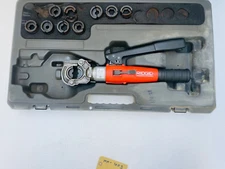 Ridgid RE 60-MLR Hydraulic Crimping/Crimper Tool With Dies 8 Dies