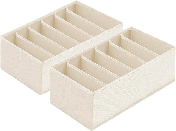 Homsorout Schubladen Organizer FüR UnterwäSche - 2Er Set Schrank Organizer | 30-image