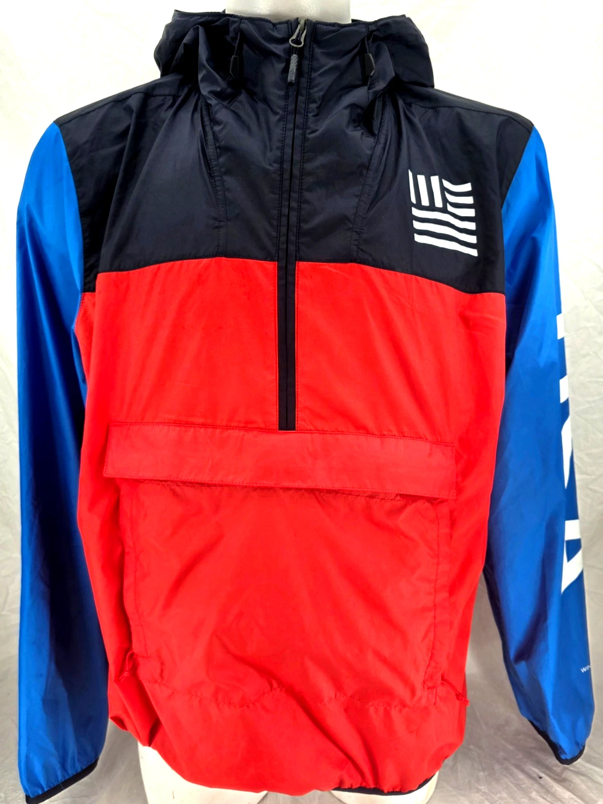 The North Face IC Windwall USA Packable Anorak Pullover 1/2 Zip Jacket Men's XL