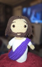 Handmade Jesus Amigurumi Crochet, Christian Doll 8 Inch