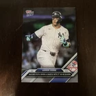 2024 Topps Now #504 Aaron Judge Base Card In Hand