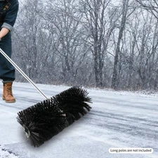 9 Teeth Broom Head Rolling Brush Head Artificial Sweeper Grass Brush 55*25cm