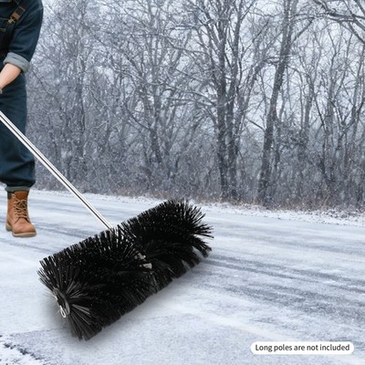 9 Teeth Broom Head Rolling Brush Head Artificial Sweeper Grass Brush 55*25cm