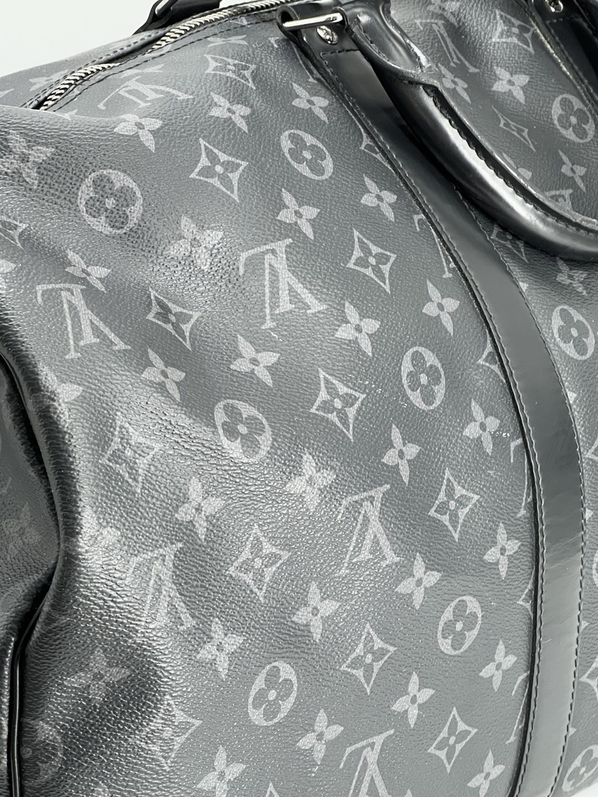 Louis Vuitton Monogram Eclipse Keepall Bandoulier… - image 9
