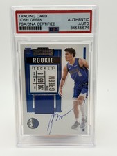 2020-21 Panini Contenders #RS-JGR Josh Green Rookie Tkt Swatches
