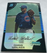 2005 Bowman Chrome Baseball Chris Walker Chicago Cubs Refractor #226