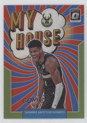 2021 Donruss Optic My House Lime Green Prizm 42/149 Giannis Antetokounmpo #4 z6j