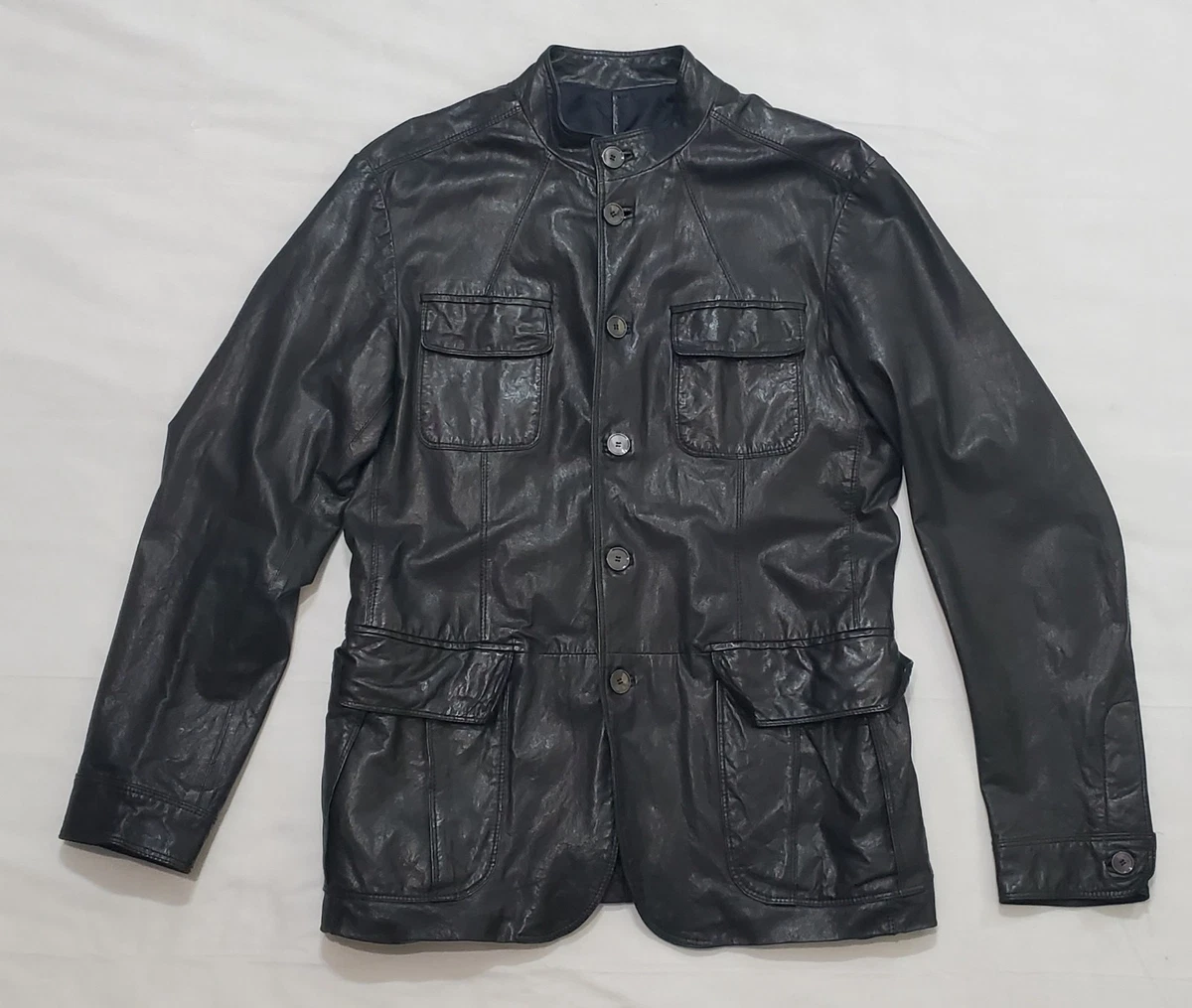 Ermenegildo Zegna Jacket Leather Outer Shell Coats, Jackets