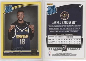 2018 Panini Donruss Rated Rookies Yellow Flood Jarred Vanderbilt #151 Rookie RC