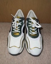 Image of Geox respira multi colored leather trainers In Size: 7 UK