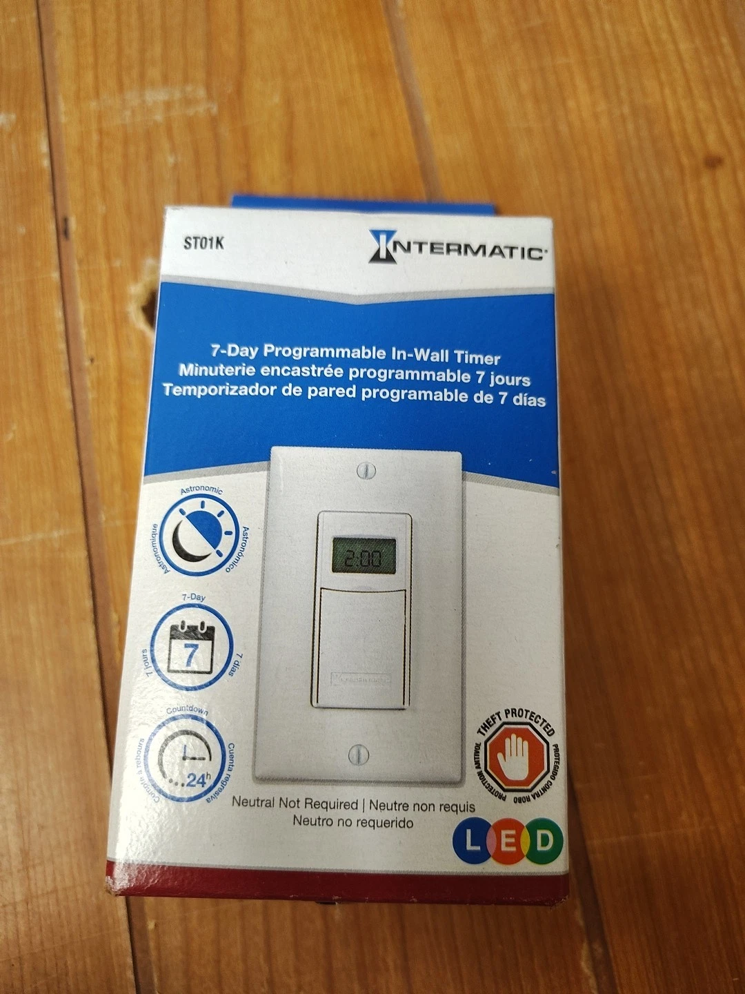 Intermatic ST01K Astronomic 7-Day Programmable Digital In-Wall Timer *NEW*