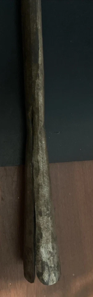 Lanza león Samburu de hierro/acero vintage africana de principios del siglo XX 26 1/4 pulgadas Foto 4 de 4