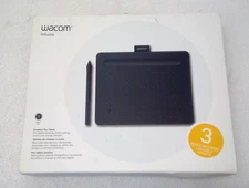 New Wacom Intuos Graphics Drawing Tablet Small 7.9"x 6.3" Black CTL4100