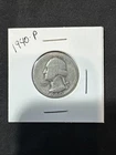 1940-P Washington Quarter, 90% Silver