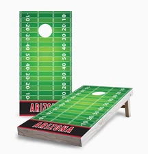 Football Cornhole Boards Arizona Regulation Size Foldable Legs Wood Frame